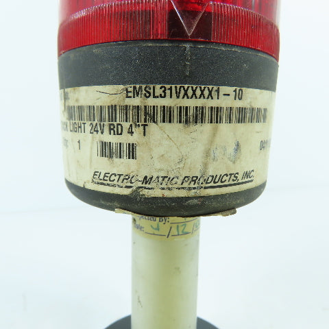 Electro-Matic EMSL31VXXXX1-10 24V Red Stack Light Beacon