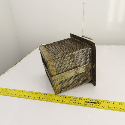 8" x 8-3/4" x 9" Deep Stainless Coolant Chip Filter Parts Cleaning Dip Basket
