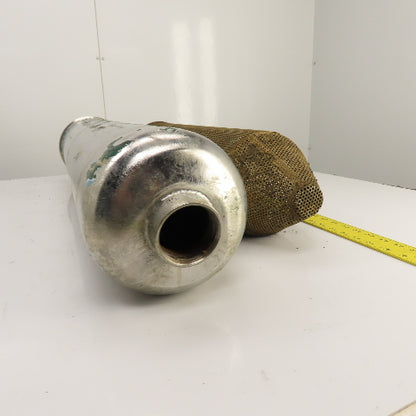 30" x 7" Stainless Steel Basket Strainer Filter Housing 2" NPT (No Lid)