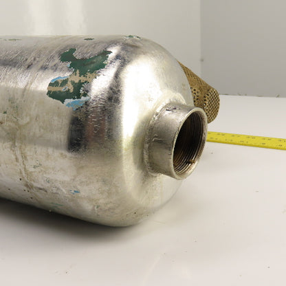 30" x 7" Stainless Steel Basket Strainer Filter Housing 2" NPT (No Lid)