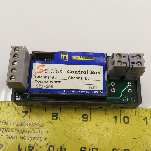 Square D SPX-2A0 Seriplex 2 Channel Control Bus Module