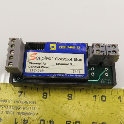 Square D SPX-2A0 Seriplex 2 Channel Control Bus Module