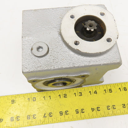 ZAE 90-0675-M2 14.5:1 Right Angle 7/8" Thru Shaft Gear Reducer