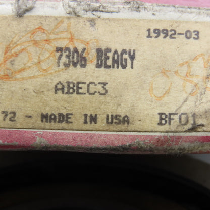 SKF 7306 BEAGY Single Row ABEC 3 Angular Contact Ball Bearing