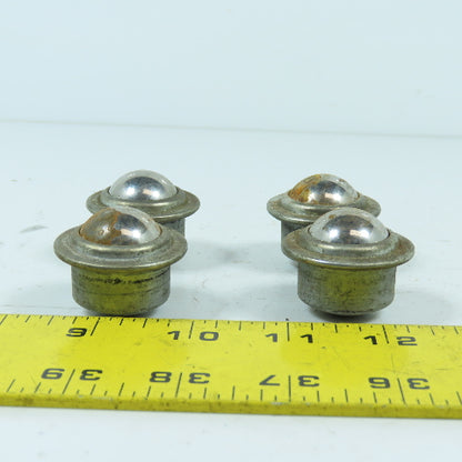 Omtec F1 1" Flange Mount Ball Transfer Conveyor Units Lot Of 4