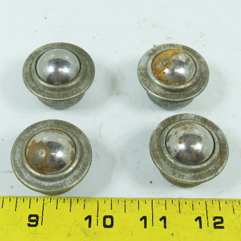 Omtec F1 1" Flange Mount Ball Transfer Conveyor Units Lot Of 4