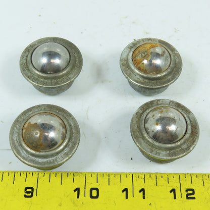 Omtec F1 1" Flange Mount Ball Transfer Conveyor Units Lot Of 4
