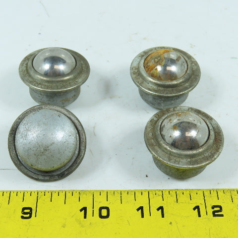 Omtec F1 1" Flange Mount Ball Transfer Conveyor Units Lot Of 4