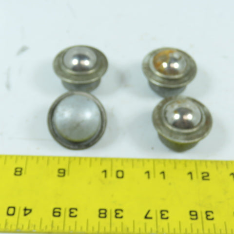 Omtec F1 1" Flange Mount Ball Transfer Conveyor Units Lot Of 4