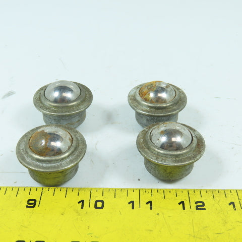 Omtec F1 1" Flange Mount Ball Transfer Conveyor Units Lot Of 4