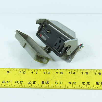 Grace Engineered P-R1-H3R0 Ethernet Panel Interface Connector W/ Harting Cover