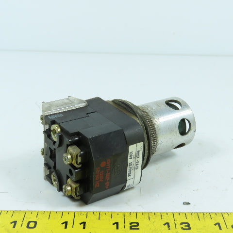 Allen Bradley 800T-PA16 Green Illuminated Momentary Contact Push Button 120V