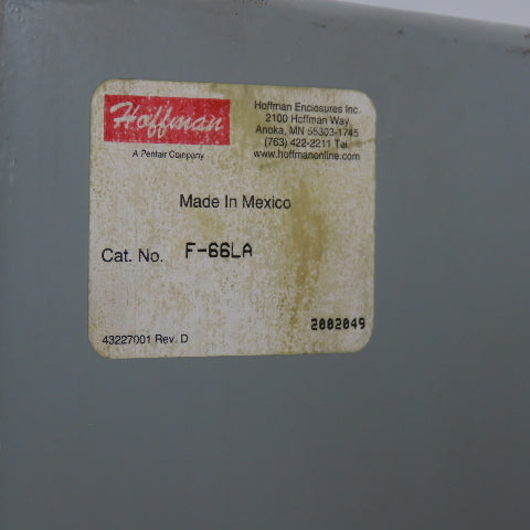 Hoffman F66LA Telescope Fitting Lay-In W/ Cover 6" x 6" (Incomplete)