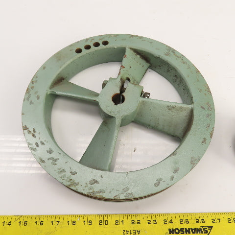 Ingersoll Rand R8172 2-Groove Pulley Air Compressor Fly Wheel Set 2A468 Lot/2