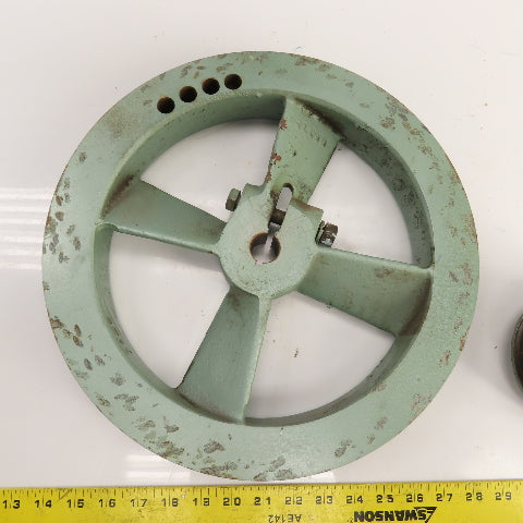 Ingersoll Rand R8172 2-Groove Pulley Air Compressor Fly Wheel Set 2A468 Lot/2