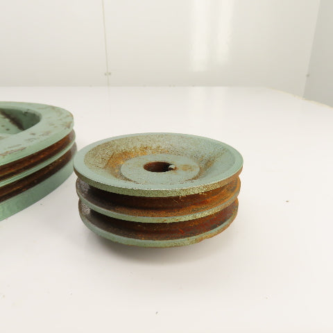 Ingersoll Rand R8172 2-Groove Pulley Air Compressor Fly Wheel Set 2A468 Lot/2