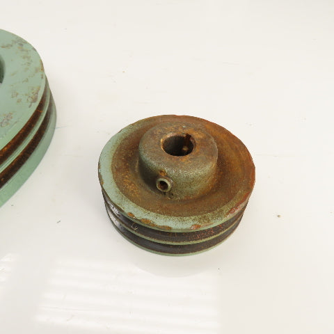 Ingersoll Rand R8172 2-Groove Pulley Air Compressor Fly Wheel Set 2A468 Lot/2