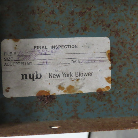 New York Blower Size 1524 15" x 24" Steel Fin Steam Coil 2-1/2" NPT
