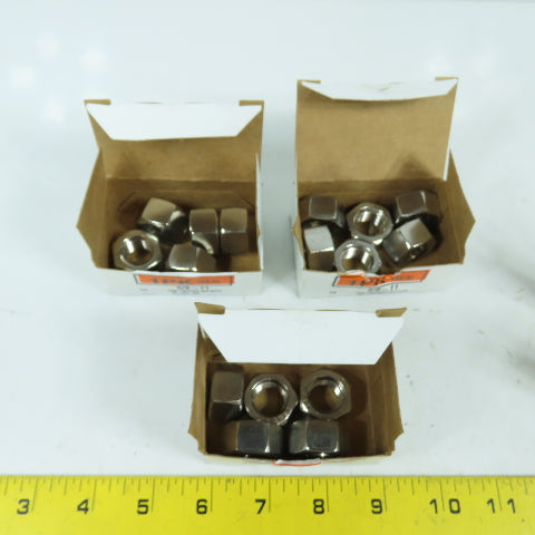 5/8-11 x 2-5/8" Stainless Steel Full Thread Hex Head Bolts (6) W/ 16 Nuts Lot/22