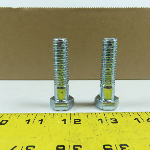 1/2-13 x 2" Partial Thread Grade 5 Hex Head Bolt Zinc Lot Of 150 NEW