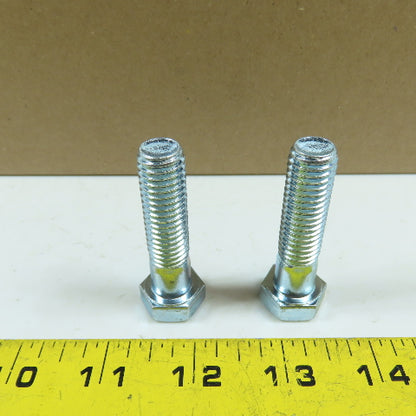 1/2-13 x 2" Partial Thread Grade 5 Hex Head Bolt Zinc Lot Of 150 NEW