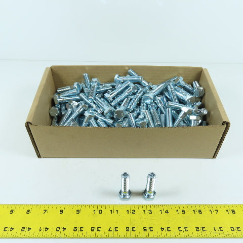 1/2-13 x 2" Partial Thread Grade 5 Hex Head Bolt Zinc Lot Of 150 NEW
