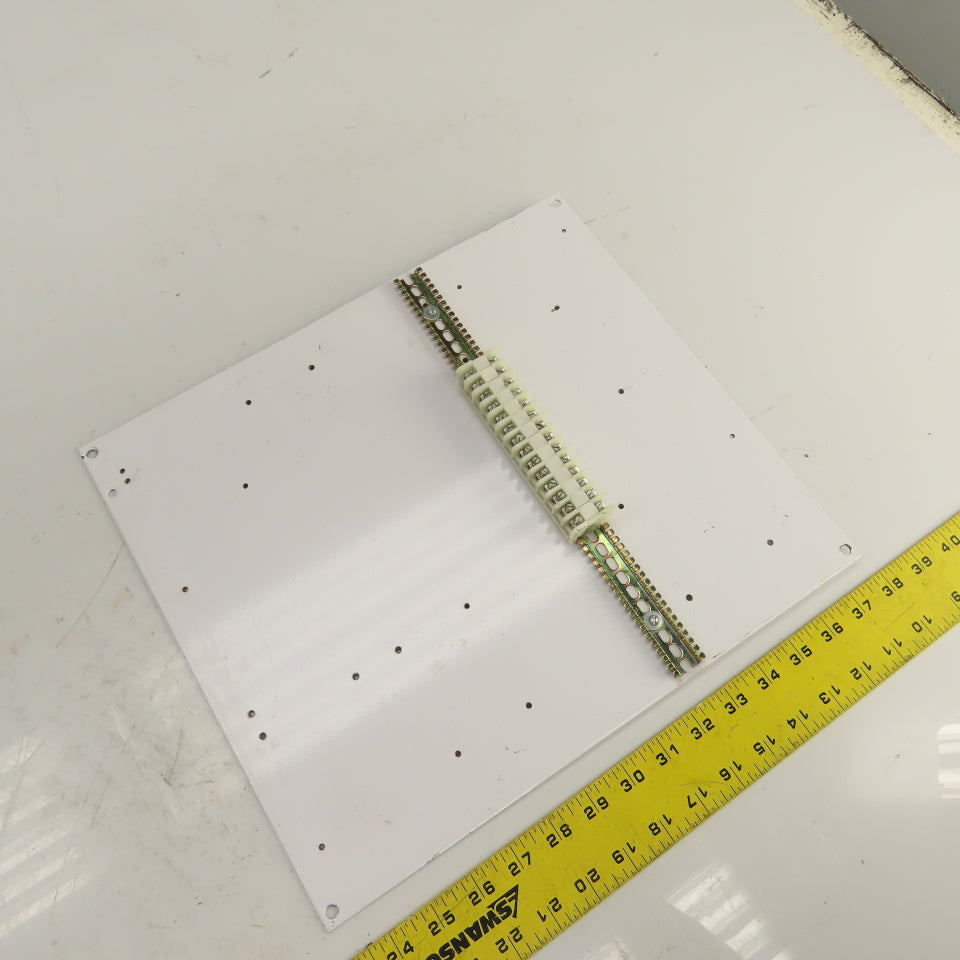 Hoffman A16P14 Steel Backplate W/ Terminal Block For 16" x 14" Enclosure