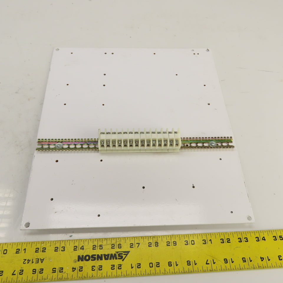 Hoffman A16P14 Steel Backplate W/ Terminal Block For 16" x 14" Enclosure