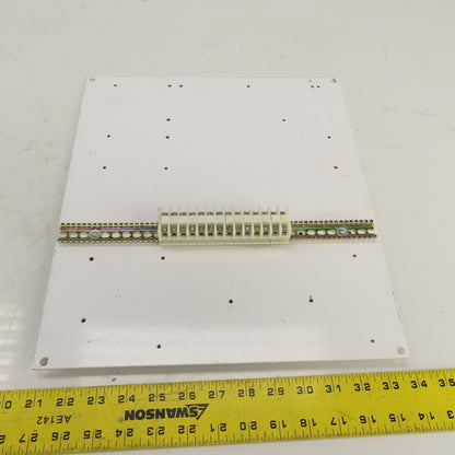 Hoffman A16P14 Steel Backplate W/ Terminal Block For 16" x 14" Enclosure