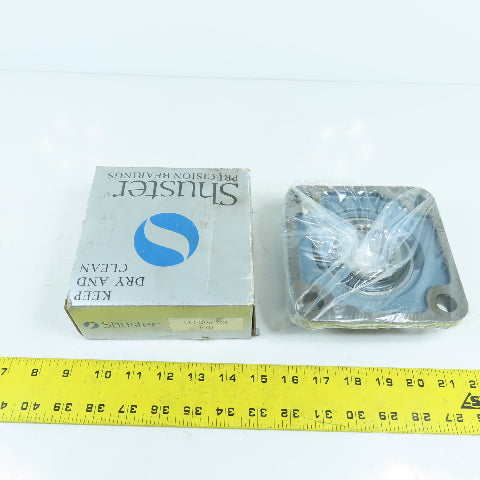 Shuster UCF209-28 4 Bolt Flange Mounted Ball Bearing Unit 1.75" Bore NEW