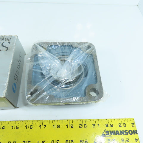 Shuster UCF209-28 4 Bolt Flange Mounted Ball Bearing Unit 1.75" Bore NEW
