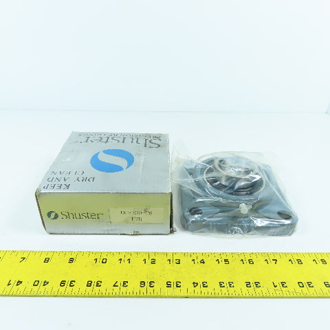 Shuster UCF209-28 4 Bolt Flange Mounted Ball Bearing Unit 1.75" Bore NEW