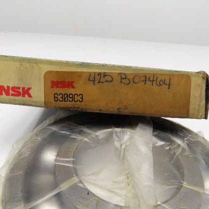 NSK 6309C3 Radial Deep Groove Ball Bearing 45 x 100 x 25mm
