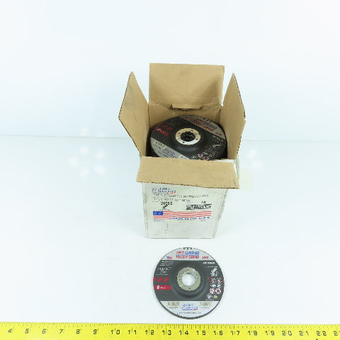 United Abrasives 20065 A24T Type 27 Grinding Wheels 4-1/2 x 1/4 x 7/8 Lot/25