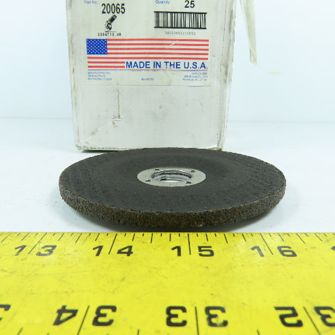 United Abrasives 20065 A24T Type 27 Grinding Wheels 4-1/2 x 1/4 x 7/8 Lot/25