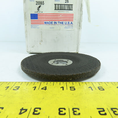 United Abrasives 20065 A24T Type 27 Grinding Wheels 4-1/2 x 1/4 x 7/8 Lot/25