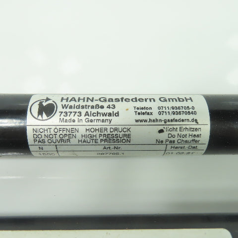 Hahn-Gasfedern 267765.1 Gas Pressure Spring Cylinder Lot Of 2