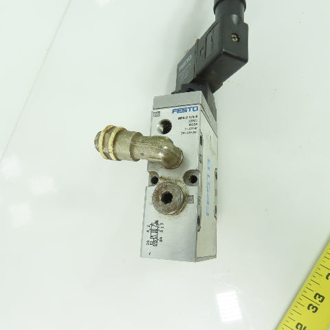 Festo MFH-5-1/4-B Pneumatic Solenoid Valve 2-10Bar 28-145PSI 24VDC Coil