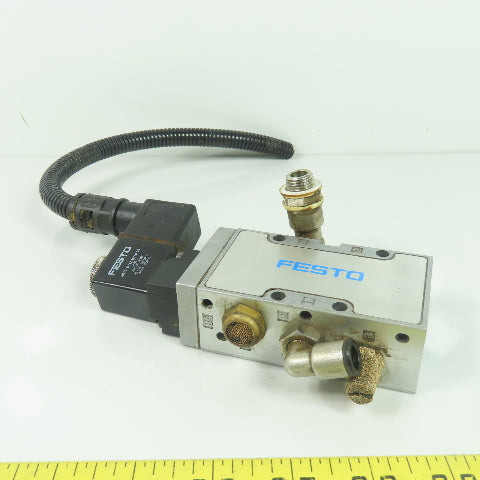 Festo MFH-5-1/4-B Pneumatic Solenoid Valve 2-10Bar 28-145PSI 24VDC Coil