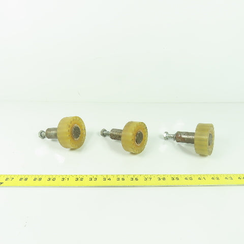 PU 70X25X1 67mm OD X 25mm W Tire Polyurethane Rubber Bearing Lot Of 3