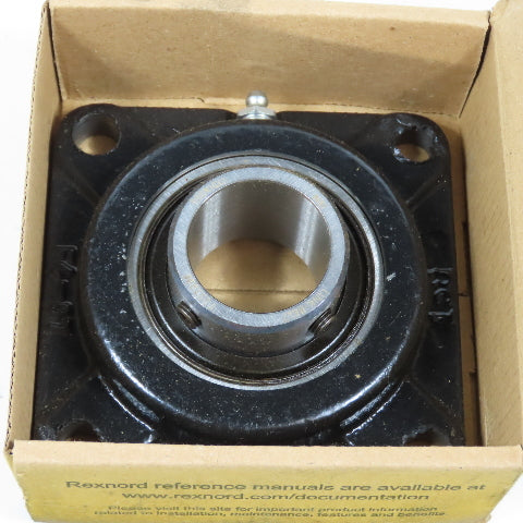 Rexnord F3S223E Link-Belt 4-Bolt Flange Mount Ball Bearing Unit 1-7/16" Bore