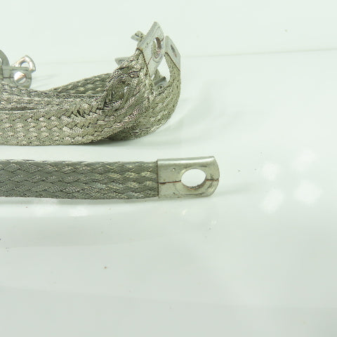 12" x 5/8" Braided Tin Coated Copper Grounding Strap Lot Of 6