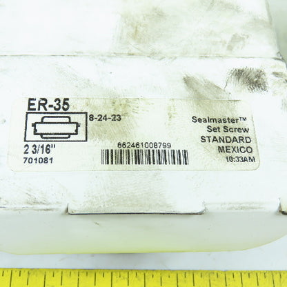 Sealmaster ER-35 Ball Insert Bearing 2-3/16" Bore 3.9370" Cylindrical OD