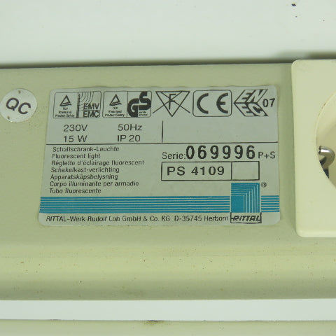 Rittal PS 4109 Fluorescent Light Fixture 230V 15W 50Hz
