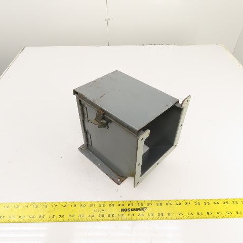 Hoffman 6" x 6" Hinged Cover Wireway Lay-In Trough Gutter 90° Section