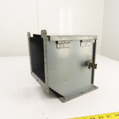 Hoffman 6" x 6" Hinged Cover Wireway Lay-In Trough Gutter 90° Section