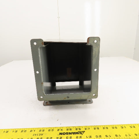 Hoffman 6" x 6" Hinged Cover Wireway Lay-In Trough Gutter 90° Section
