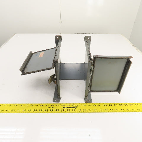 Hoffman 6" x 6" Hinged Cover Wireway Lay-In Trough Gutter 90° Section