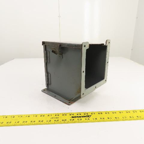 Hoffman 6" x 6" Hinged Cover Wireway Lay-In Trough Gutter 90° Section