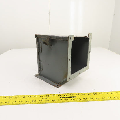 Hoffman 6" x 6" Hinged Cover Wireway Lay-In Trough Gutter 90° Section